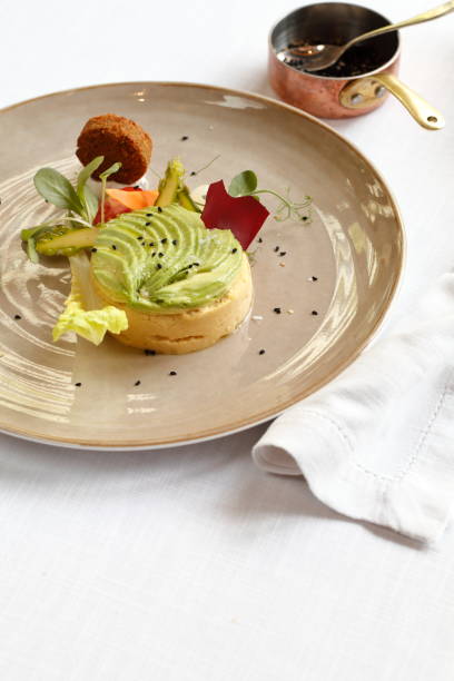 istock gourmet seafood salad on a plate 1185103698