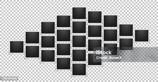 Pattern For Frame Backdrop Square Realistic Frames Template Background Retro Backdrop Pattern ...