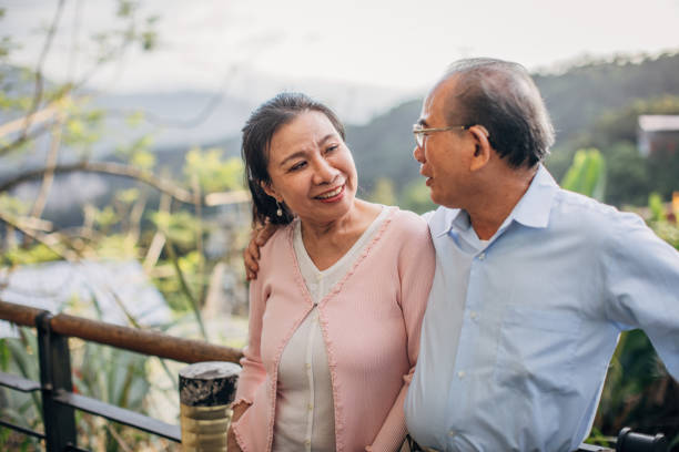istock Smiling senior couple 1185109052