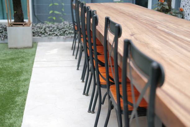 istock table & chair in living room in garden 1185122151