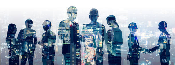istock Group of businessperson and engineers. Human resources. 1185128100