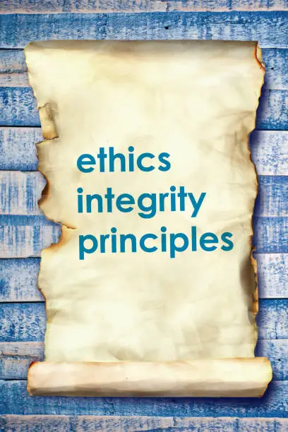 Photo of Ethics Integrity Principles, Business Words Quotes Concept