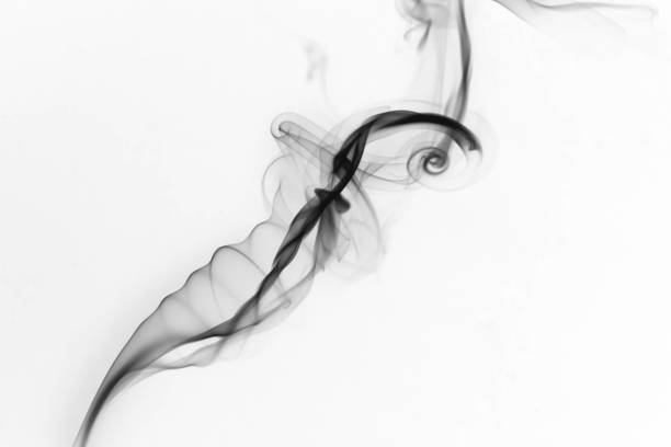 Smoke Against White Background