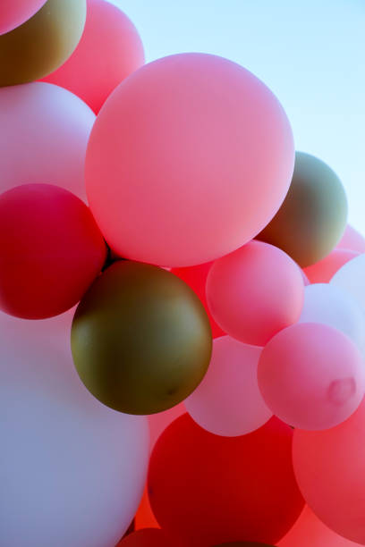 istock purple and pink Balloons Arches for wedding 1185144094