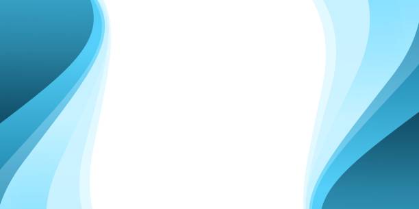 ilustrações de stock, clip art, desenhos animados e ícones de blue simple abstract background - swirl blue backgrounds abstract