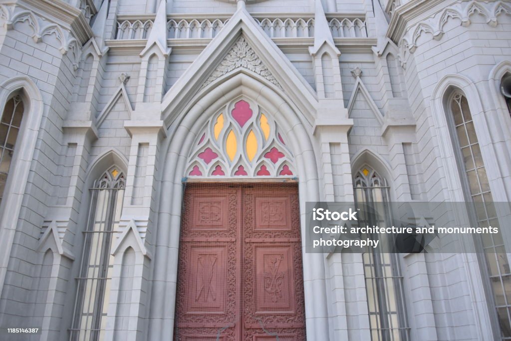 Cathedral of St. Joseph and St. Philomena, Mysore, Karnataka Architecture Stock Photo