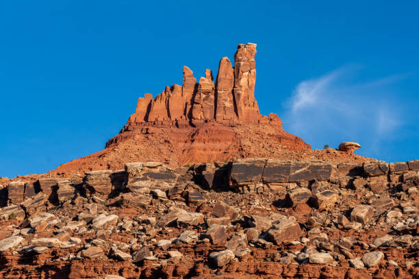 Woman Hiking and Climbing around Moab, Utah