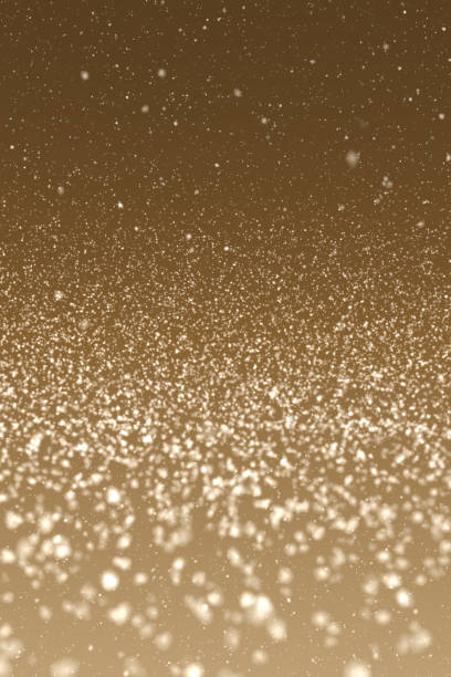 istock Snow Falling, Gold Background for Christmas, Winter season 1185159079