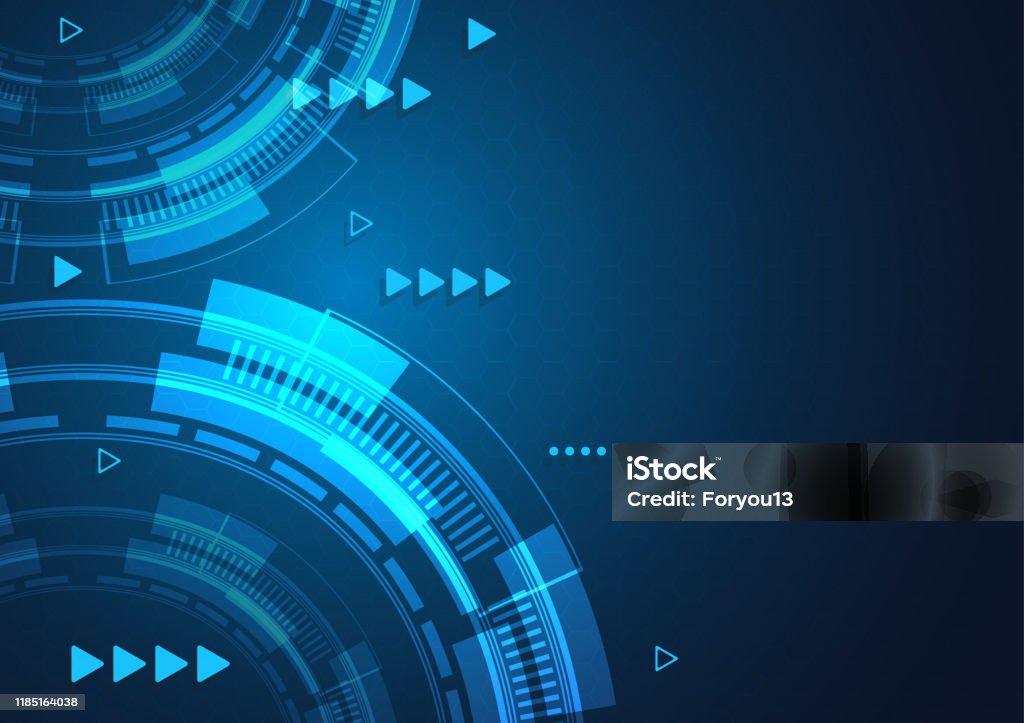 High Technology Graphics High Tech Technology Geometric Stock Illustration - Download Image Now ...