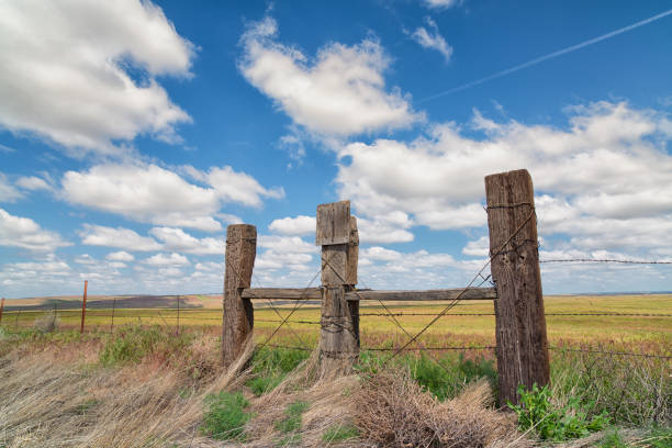 istock Fence Line in Palouse Farm 1185171023
