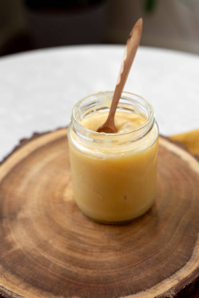 istock Vegan coconut condensed milk in jar 1185173363