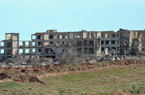 istock Abandoned Soviet military base in Central Asia. 1185173711
