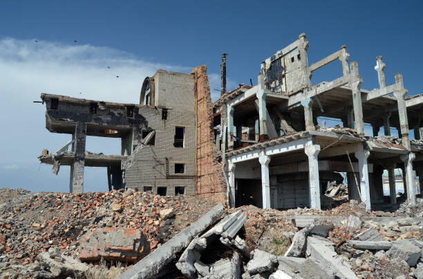 istock Abandoned Soviet military base in Central Asia. 1185173746