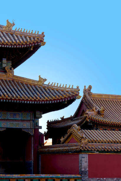 istock ancient chinese architecture. historic buildings against the blue sky. 1185174716