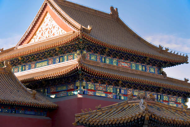istock ancient chinese architecture. historic buildings against the blue sky. 1185174865