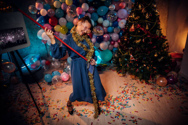 istock Sweeping the house after new year party 1185177585