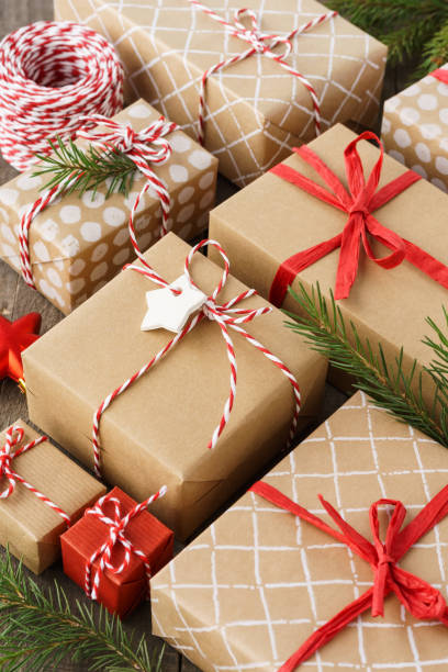 istock Collection of Christmas gift boxes and decoration. 1185182250