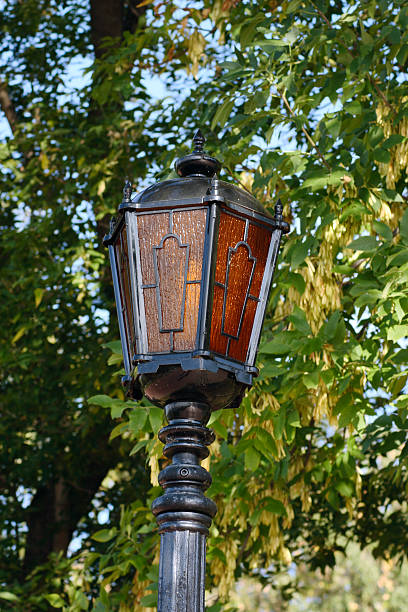 istock Street multi-coloured lantern against autumn foliage 118518636