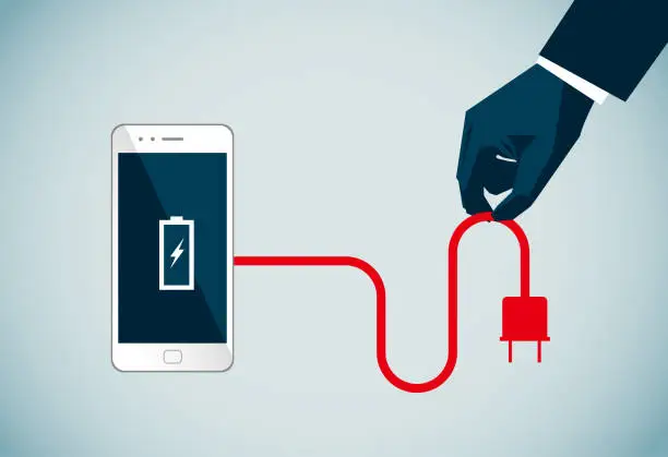 Vector illustration of charging