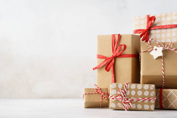 istock A big stack of Christmas or Valentine Day gift boxes. 1185189701