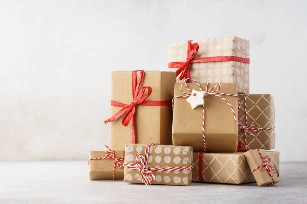 istock A big stack of Christmas or Valentine Day gift boxes. 1185190634