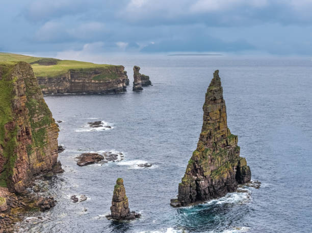 istock Sea stacks at Duncansby Head, Route NC500, Scottish Highlands 1185193069