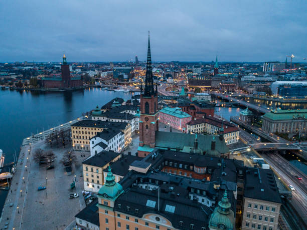 istock Aerial view over Stockholm 1185199411