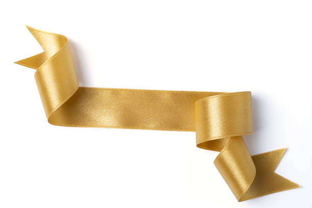 istock gold banners ribbons label on white background 1185199414