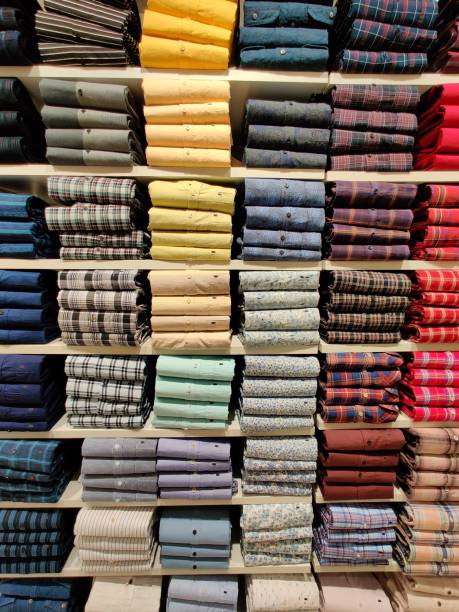 istock New clothes in the store 1185201155