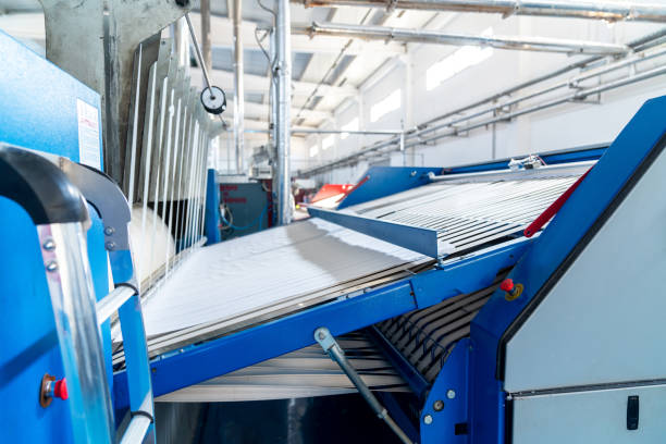 Industrial washed laundry perssing for big amount of textiles