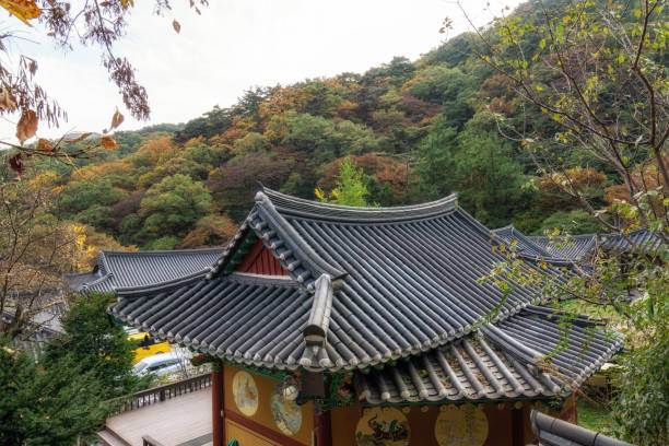 istock yongmunsa temple in autumn 1185207009