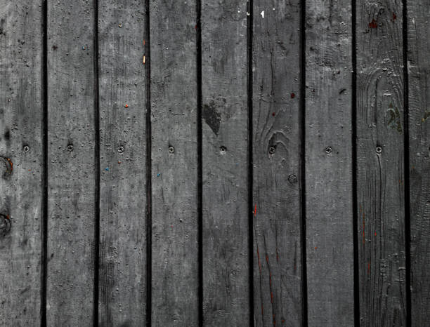 темно-серая деревянная поверхность. - wood rustic close up nail стоковые фото и изображения
