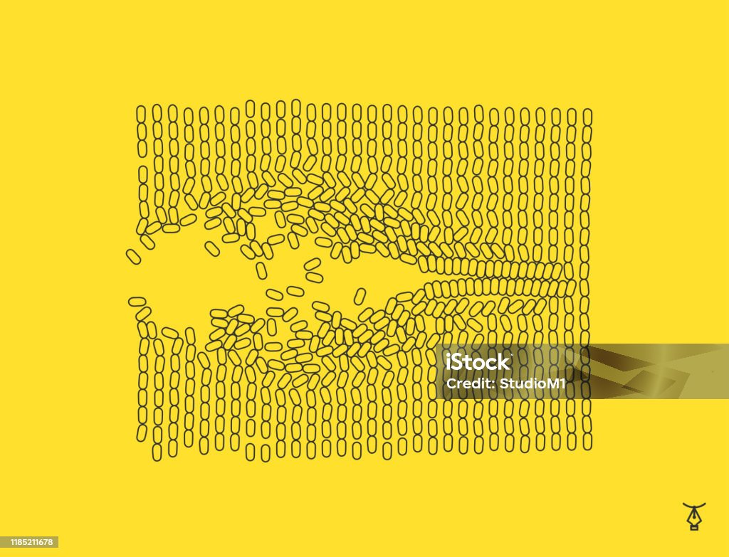 Array Matrix Abtract Image Irregular Array Or Matrix Of Random Ovals Background Breaking Down Into ...