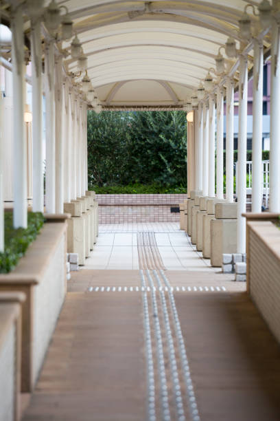 istock Tokyo Japan Building Walkway Covered Path 1185213355