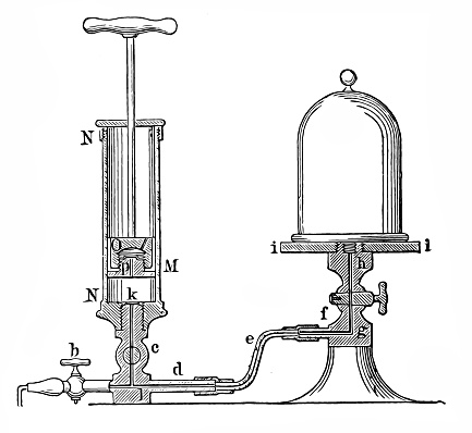 Illustration of a Manual air pump