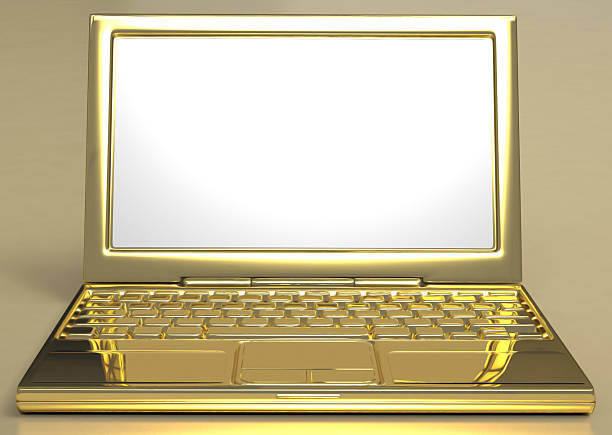 istock Golden Laptop 118521635