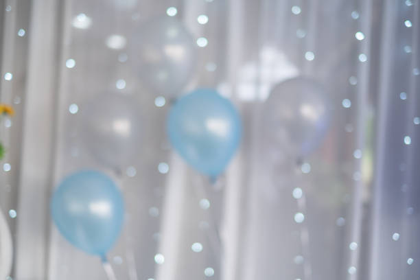 istock blurred balloons background. New Year concept 1185216356