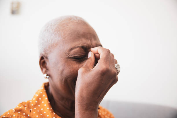 istock Senior Woman With a Headache 1185217306