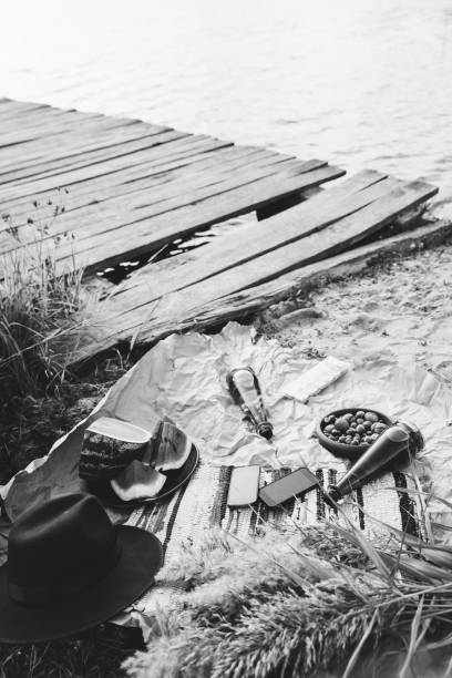 istock river picnic with lemonade and nuts and watermelon 1185218435