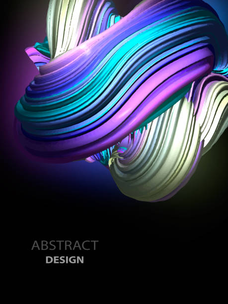 istock Modern colorful flow poster. Wave Liquid shape in black color background. Background template for covers, flyers, banners, posters and placards, presentations and books. Vector 1185221928
