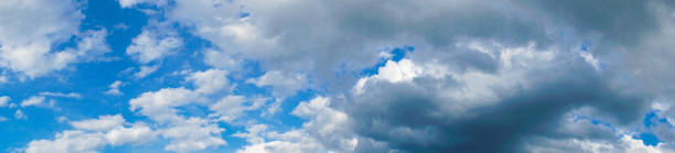 istock panorama of sunset blue sky with cirrus clouds 1185222064