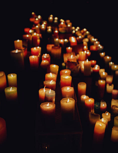 istock Candles light at night in Japan 1185223738