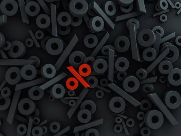 istock Seasonal sales background with percent discount pattern. 3D 1185227800