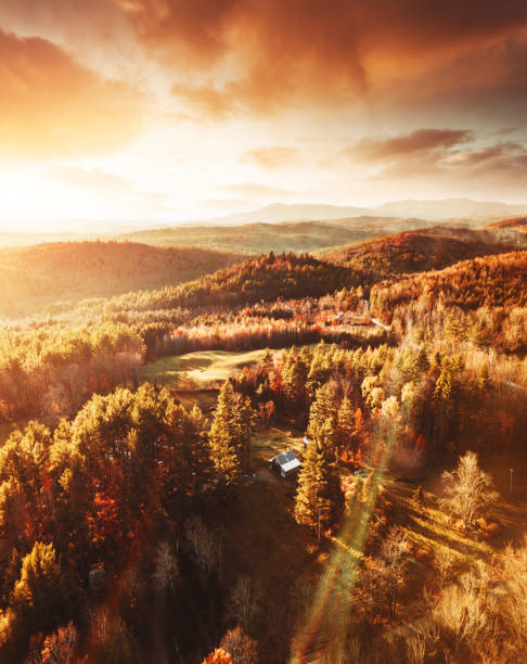 istock autumnal landscape in Vermont 1185228032