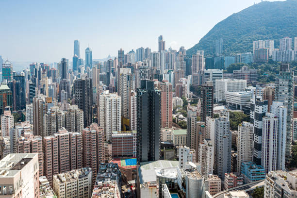 istock Hong Kong City Drone view 1185230165