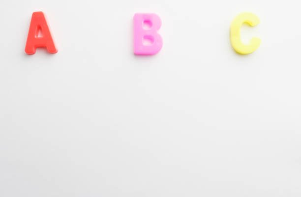 istock Letter to learn spelling,Colorful letter help children to learn on white background and copy space 1185231562