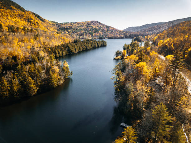istock lake in new hampshire during the fall season 1185232013