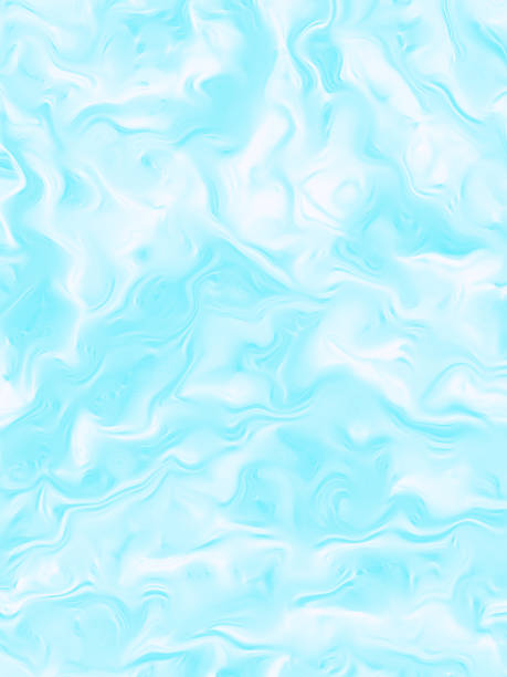 ウェーブライトブルーホワイトオンブルパターンクラウドスケープパステル水彩冬のテクスチャ背景抽象かわいいアイディリッククリアスカイフォーム海渦巻きパターン歪んだフラクタルフ� - high key sky cloud cloudscape ストックフォトと画像