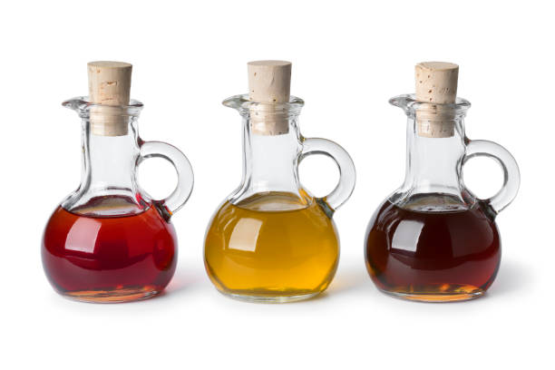 istock Glass bottles with different types of cooking oil 1185238880