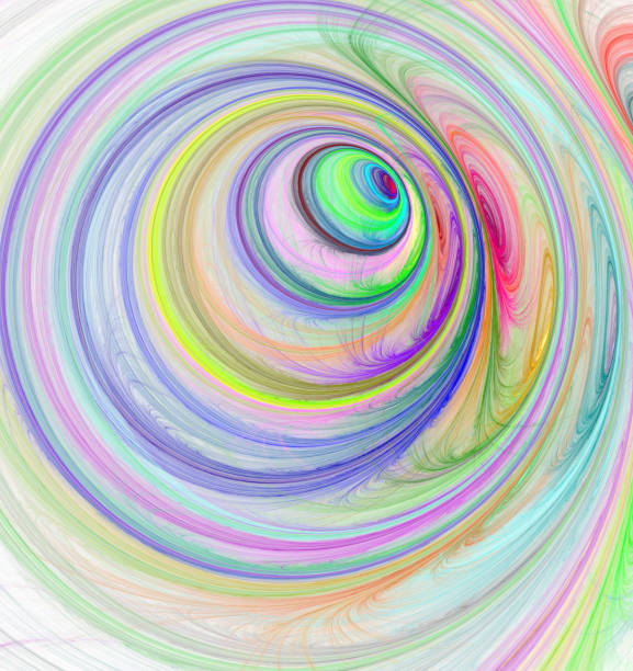 istock abstract fractal background consisting of multicolored concentric circles going to infinity 1185242328